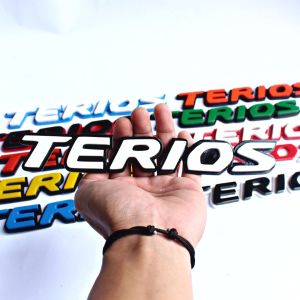 EMBLEM 3 DIMENSI TIMBUL DAIHATSU TERIOS / EMBLEM TULISAN TERIOS LOGO MOBIL