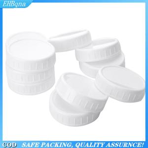 [COD] 10pc White Mason Canning Drinking Jars Lid 70mm 86mm Inner Diameter Plastic Covers Unlined Ribbed Lids Storage Caps Replacements