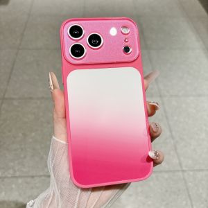 Bright Gradient Candy Anti-fall Bumper Case For iPhone 17 16 15 14 Pro Max Original Camera Protection Shockproof Hard Back Cover