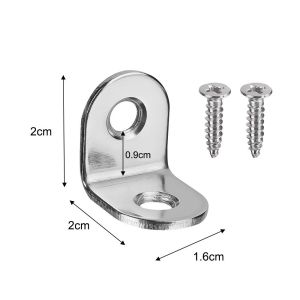 ตัวยึดมุมสแตนเลส 10 ชิ้น / ตัวยึดมุมฉาก 90 องศา / อุปกรณ์ตู้เฟอร์นิเจอร์