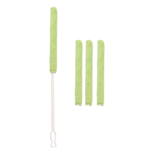 Tight Space Dust Remover Cleaning Brush with 3 Attachments Head Efficient Scrubber Tool for Home Car Office Cleaning