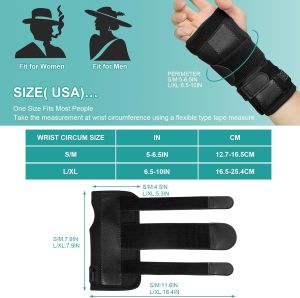 Hand & Wrist Heating Pad Wraps Heated Wrist Brace Auto Shut Off Therapy Electric Heated Brace for Carpal Tunnel Syndrome Arthritis Wrist Hand Pain Relief(No Battery)