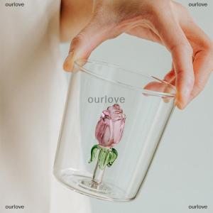 [COD] ourlove แก้ว3D สุดสร้างสรรค์แก้วใสพร้อมหูจับถ้วยกาแฟน่ารักขวดน้ำทนความร้อนเหมาะสำหรับเป็นของขวัญตามเทศกาล