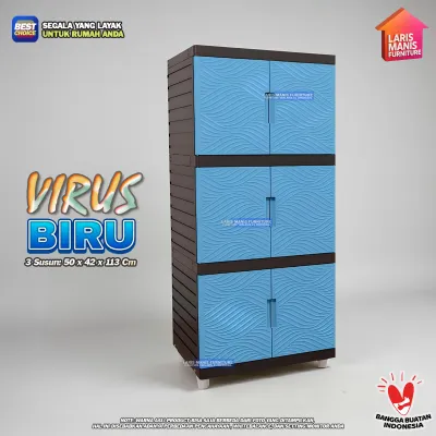 Lemari Pakaian Plastik Minimalis Lemari Pakaian Serbaguna Lemari Kingdom Virus Warna Lemari Murah