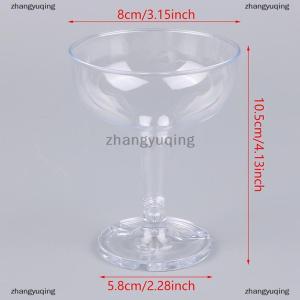 [COD] zhangyuqing 6Pcs Acrylic Champagne Cups Bridal Party Gift Wedding Party Acrylic Goblet Wine Cup Wedding Decor