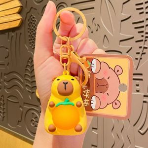Capybara Gantungan Kunci LED LAMPU Keychain Bag Import Gantungan Tas 3D Gantungan Mobil Motor Serbaguna Karakter Lucu