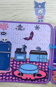 CandyHome Paper -Ngôi nhà búp bê giấy - Korumi Đồ Chơi thủ Công Bốc dán đành cho bé gái