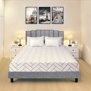 KENZZO TEHRAN SET Luxury Swiss-Foundation Divan Queen Bed Frame Katil queen + wardrobe (Customize Available)