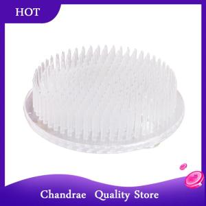 [Chandrae] Round Ikebana Kenzan Flower Frog Suction Cup Plastic Flower Arranging Tool Art Fixed Rubber Base Holder Floral Decor Pot Vase