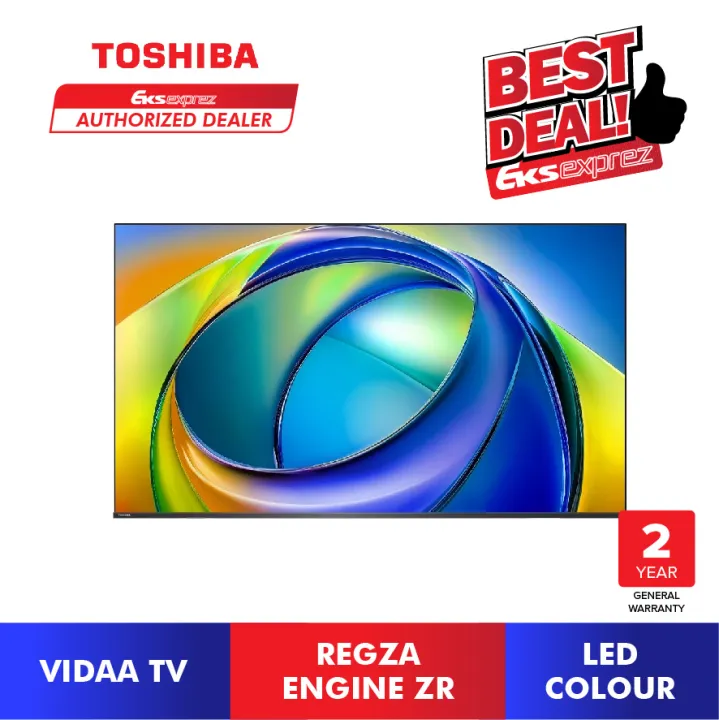 Toshiba 50'' / 55'' / 65'' / 75'' 4K UHD LED Dolby Vision Atoms Smart TV (E330RP) 50E330RP / 55E330RP / 65E330RP / 75E330RP