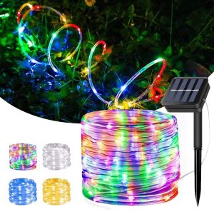 TOPINCN 12/22meters Solar String Light Outdoor Waterproof String Light Christmas Fairy Lights Garden Home Party