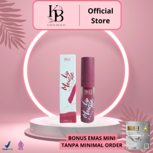 Lip mousse rose pink Sr12 Melembabkan bibir secara alami Mengandung vitamin E Ringan Tahan lama Tidak cracky di bibir 2g / lip serum lip serum bibir lip gloss serum bibir