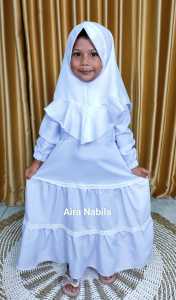 GAMIS ANAK PEREMPUAN SET JILBAB MANASIK HAJI