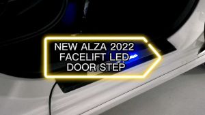 Vemart Perodua alza 2022 new facelift car led door sill plate side step accessories