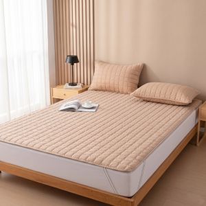Home Preferred Luxury Quilted Waterproof Mattress Cover Soft Cotton Mattress Protector Hotel Quality