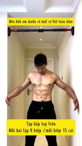 Thanh Tập Xà Đơn Treo Tường Gắn Cửa Dụng Cụ Tập Gym Thể Dục Tại Nhà Tăng Cơ Bắp Tập Cơ Bụng