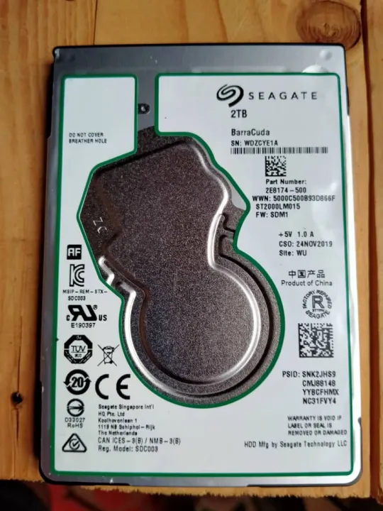 Hard Disk 2TB 2.5inch Laptop/Notebook 100% ORIGINAL SEAGATE BARRACUDA (LIMITED PROMOTION)