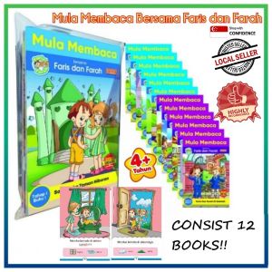 SINGAPORE SELLER Mula Membaca Bersama Faris Dan Farah Tahap 1 & Tahap 2 (12 Buku)