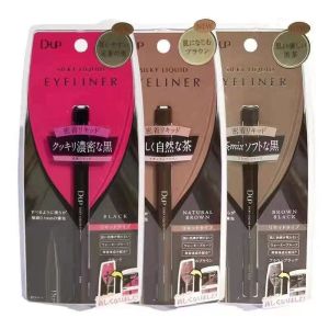 DUP眼线笔 Japanese Eyeliner with Thin Head Is Very Thin and Not Dizzy Waterproof and Long-lasting Novice Eyeliner Quick-drying