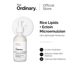The Ordinary Rice Lipids + Ectoin Microemulsion 60mL/ 120mL | Soothing Moisturizer for Sensitive Skin
