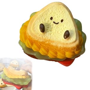 UFANSM นุ่มนุ่มๆ แซนวิช Taba squishy หนาเป็นพิเศษ สติกเกอร์ติดแน่น ของเล่นบรรเทาความเครียด  บรรเทาความเครียด ของเล่นบีบแซนวิช สำหรับวัยรุ่นและผู้ใหญ่