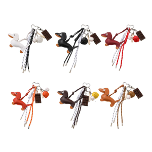 Đa năng Dachshund Móc treo chìa khóa mạnh mẽ PU Vật liệu xách tay phụ kiện thời trang cho hợp thời trang phụ nữ sử dụng hàng ngày