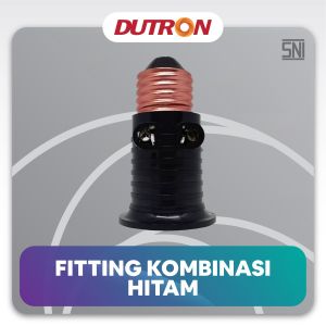 DUTRON Fitting Gantung Kombinasi Hitam T Fitting