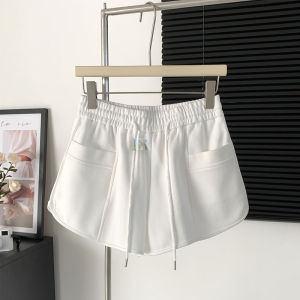 LNR Shop Short Pants Celana Pendek Casual Import untuk Wanita Dewasa Remaja Fit to M - 2XL Pinggang Full Karet Elastis dengan Tali dan Dua Saku Bagian Depan Hot Pants Nyaman Polos Not Panjang Jumbo Legging Training Kasual 005 015