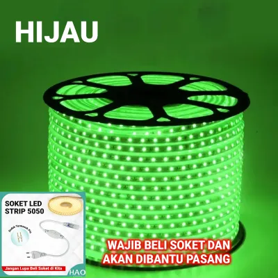 [SOKET DIJUAL TERPISAH] METERAN LAMPU LED STRIP 5050 SMD PER METER LED STRIP 5050 SMD