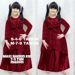 BISA COD / MAXI SHERIN KID / GAMIS ANAK / BROKAT PARTY MEWAH GLITER / 4-6 THN / 7-9 THN / 10-12 THN / MAXI DRESS KID / DRESS ANAK / PAKAIAN ANAK PEREMPUAN