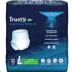 Premium OverNight Disposable Absorbent Underwear (10 Count) - S/M/L/XLWaist - Maximum Absorbency All-Night Sleep Breathable Comfort Leak Protection Adult Diapers
