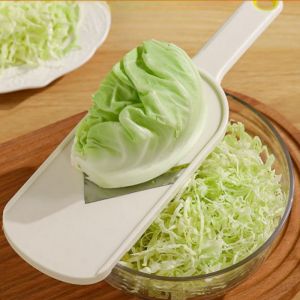 Anti Slip V Blade Veggie Slicer Julienne Salad Cutter with Brush