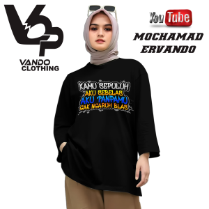Vando Kaos Lengan Panjang Pria Distro Kamu Sepuluh Aku Sebelas Kata Kata Keren Cotton Combed 30s