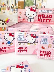 Tisu Poket Kartun Cartoon Pocket Tissue Soft Portable Tissue Absorbent Travel Tissue Daily Use