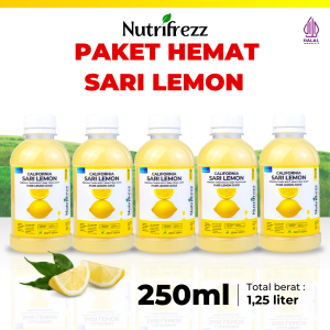 Nutrifrezz - Sari Lemon - Diet Detox - Sari Lemon Asli Murni Perasan Original - 5pcs x 250ml