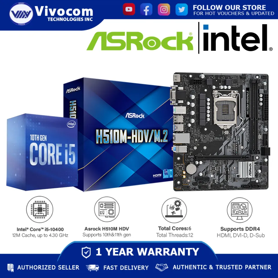 Intel Core i5-10400 Processor 12M Cache, up to 4.30 GHz with