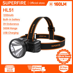 SUPERFIRE HL51 LED 4 Modes Head Lamp Waterproof Super Bright HL52 Work Light Best for Camping Fishing USB Rechargeable Headlamp