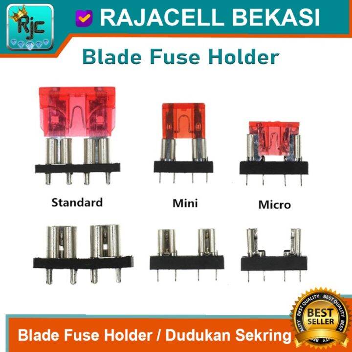 Dudukan Sekring Clip Insert Blade Fuse Holder Pcb Mount Sekering Otomo Lazada Indonesia