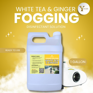 1 Gallon Fogging Disinfectant Solution – White Tea & Ginger Scent | Ready-to-Use | For Fogging Machines