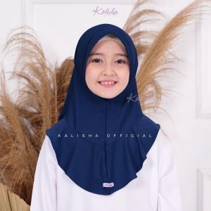 Kalisha - Qinan Kids Jersey Hijab Instan Anak Kerudung Jersey Geblus Instan Premium