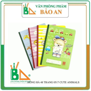 COMBO 5   Vở 5 Ôly Hồng Hà 48 trang 0517 Cute Animals