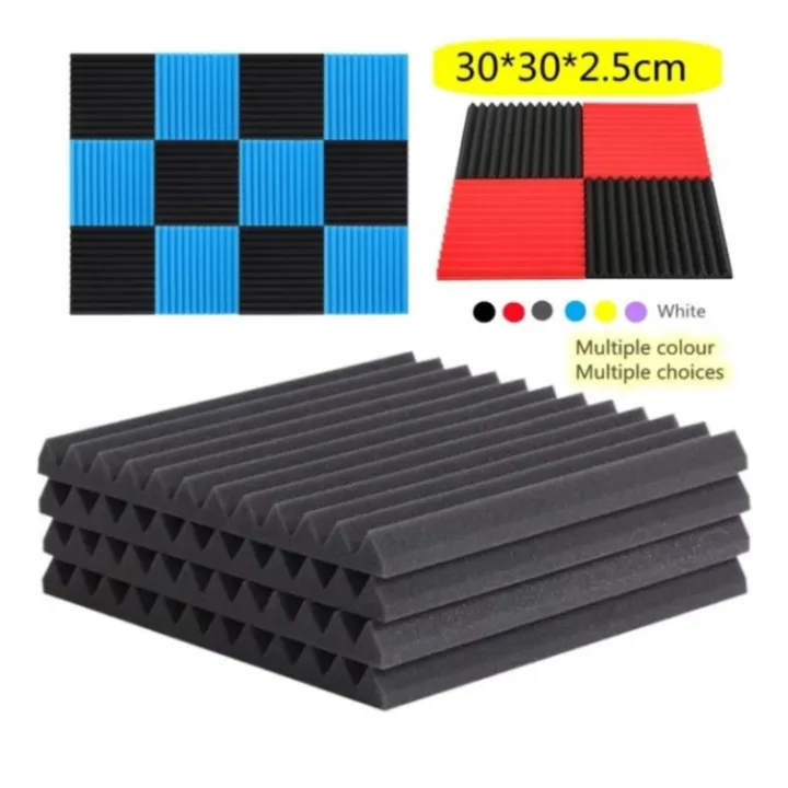 UMI%201pc%20Wedge%20Soundproof%20Sponge%20Sound%20Stop%20Absorption%20Panel%20Recording%20Studio%20Acoustic%20Foam%20Span%20Kalis%20Bunyi%20Suara%20KTV%20Kedap%20-%20Image%202