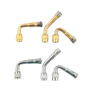 1PC Tire Bras Valve Extension Rod Inflatable Nozzle Extension 45 90 Degree Extension Tube For Universal Metal