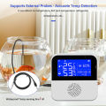 RCYAGO Smart WiFi Temperature Humidity Sensor Bluwtooth APP Alarm Indoor Outdoor Hygrometer Temperature Monitoring Device. 