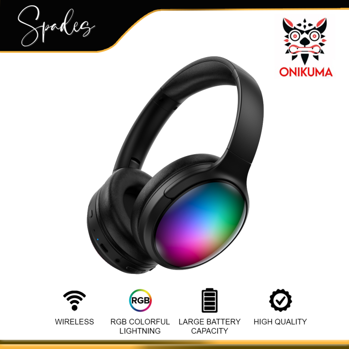 Onikuma B3 RGB Wireless Bluetooth Headphone with ANC Microphone