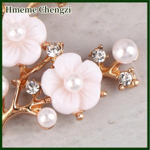 Hmeme 2Pcs Alloy Branch Flower Accessories Antiquity Hairpin Clothing Hair Accessories DIY Material