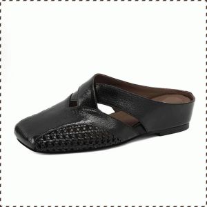 รองเท้าแตะ ลากครึ่ง ไม้ถูพื้น หัวห่อ เน้น ผ้าคุณภาพสูง ความสูงภายใน ผู้ใหญ่ การเดินทาง ระบายอากาศได้