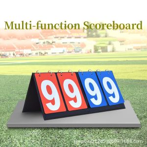 【Ready Stock】4 Digit Scoreboard for Volleyball Badminton Football Pingpong 3X3 Basketball PVC Scoreboard