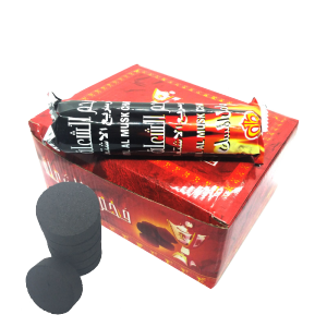 100pcs/box Arang Megic Briket Batok Kelapa Mudah Nyala Alamir Untuk Barbekyu Di Luar Ruangan