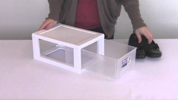 Sterilite shoe box drawer sale